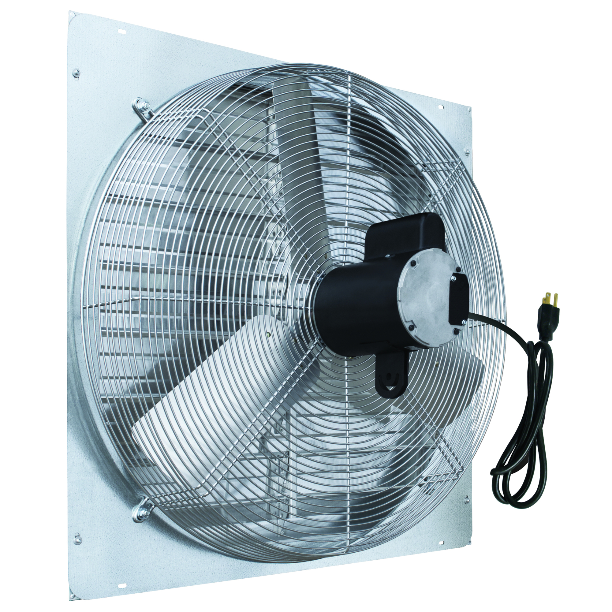 J&D Mfg., ES Shutter Fan, 30in., 115/230V, 1/2HP, Drive Type Direct, Fan Diameter 30 in, Air Delivery 6785 cfm, Model# VES30C
